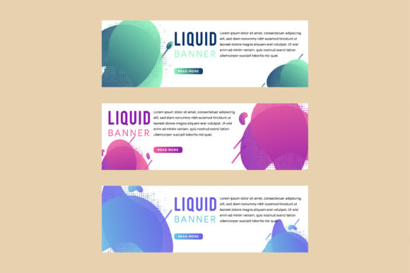 Horizontal Line Bubble Pastel Banner: A Fresh Design