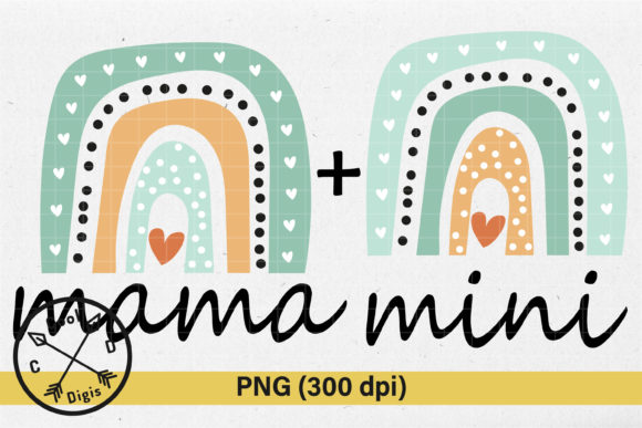 Mama Mini Rainbow Sublimation Design Guide