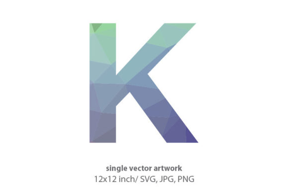 Unlocking Creative Potential with Geometrical Pattern Letter K Vector Artwork