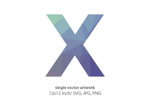 Unlocking Creative Potential with Geometrical Pattern Letter X Vector Artwork